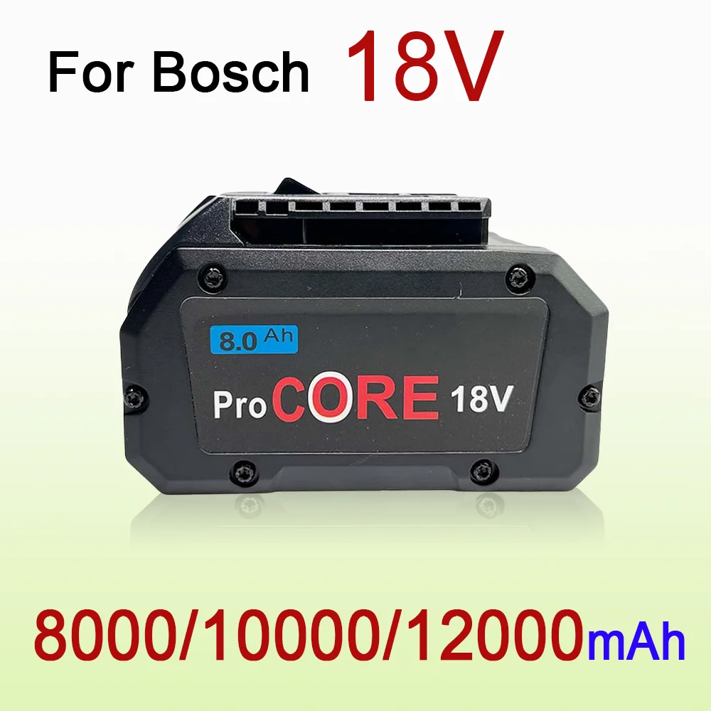 For Bosch 18V 10000MAH Professional System Cordless Tool BAT609 BAT618 GBA18V8 21700 Battery 18V ProCORE Replacement Battery