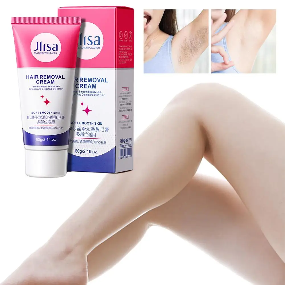 60g crema per la depilazione setosa cura della pelle delicata depilazione sulle ascelle gambe arti per studenti maschi e femmine capelli duraturi Suppres W0O3