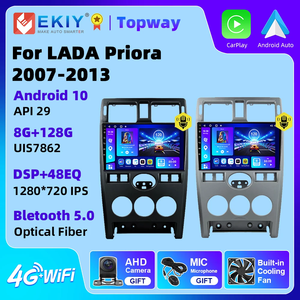 

EKIY For LADA PRIORA 2007 2008 2009 2010-2014 Car Radio Multimedia 4G WIFI GPS Navigation 2 Din Android 10 No DVD Player