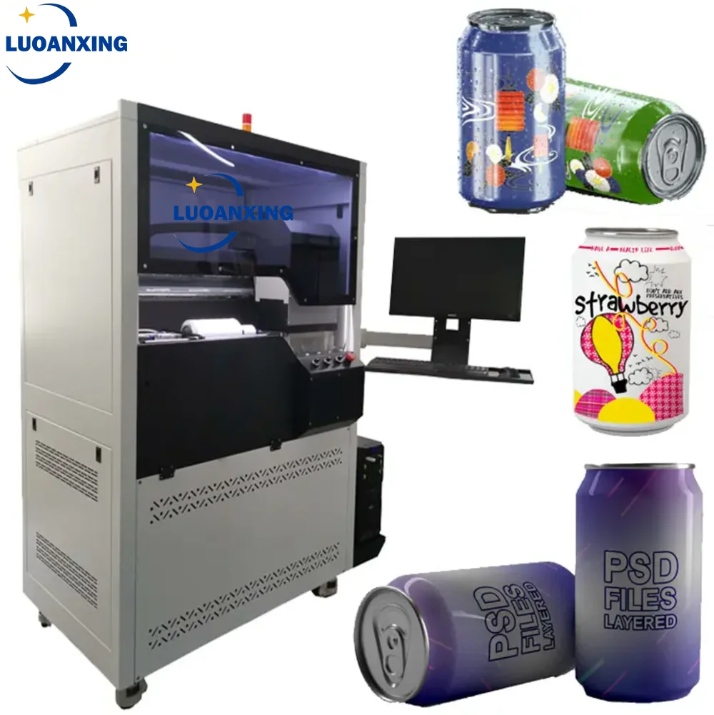 High Speed UV cylindrical bottle Printer 360 degree rotary uv printer for bottles Cylinder Machine Travel Cup Printer