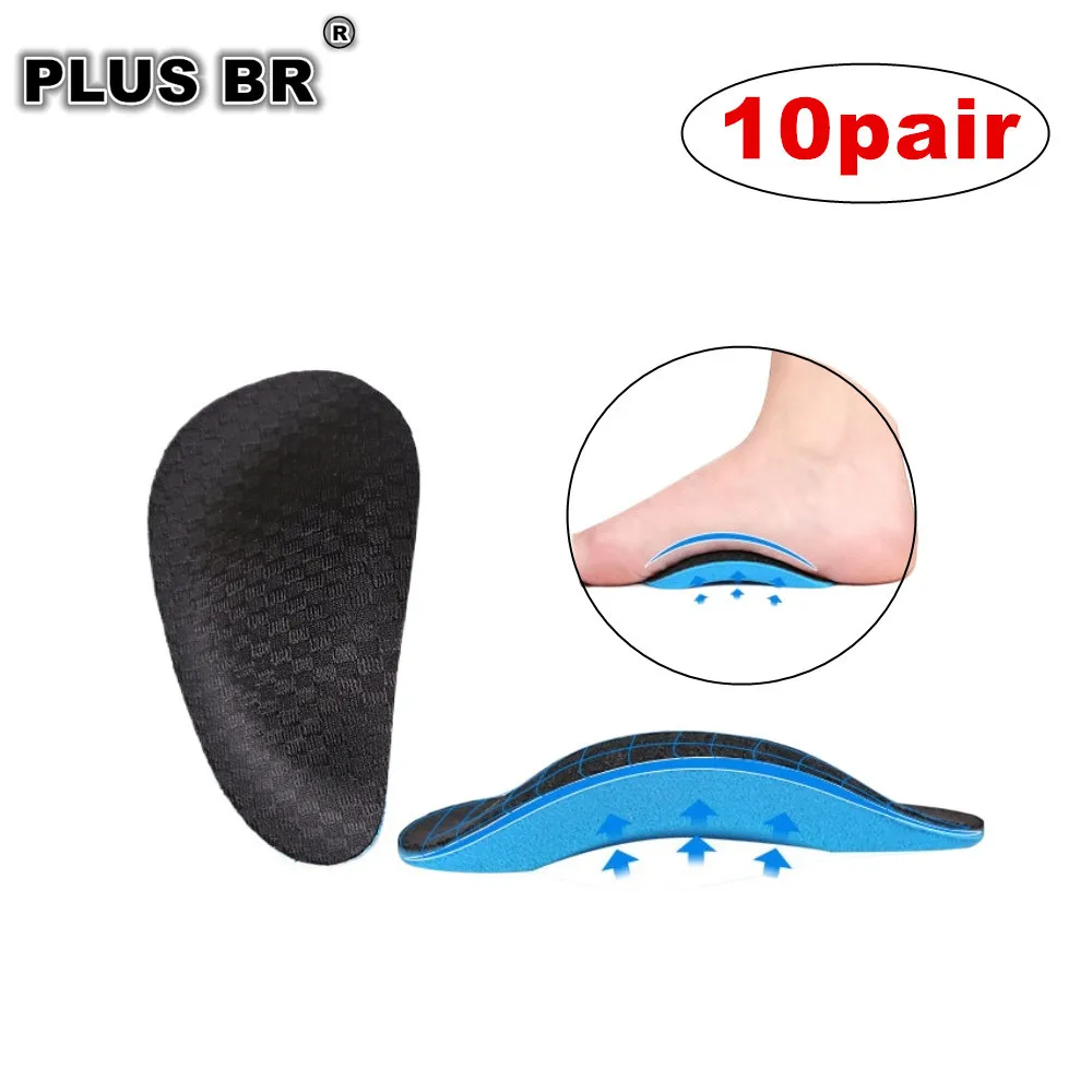 20pcs=10Pairs EVA Orthopedic Insoles for Flat Feet Arch Support Foot Valgus Varus Sports Inserts for Men And Women Shoe Pads