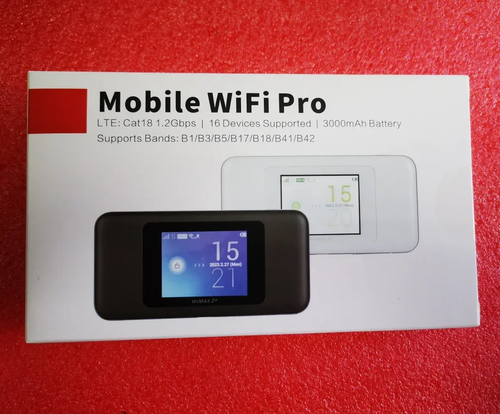 4G LTE WIFI Router Cat18 1.2GbpsI Speed Wi-Fi NEXT WiMAX 2 W06/HDW36 Mobile Wi-fi Router with SIM Card Slot 3000mAh Power Bank
