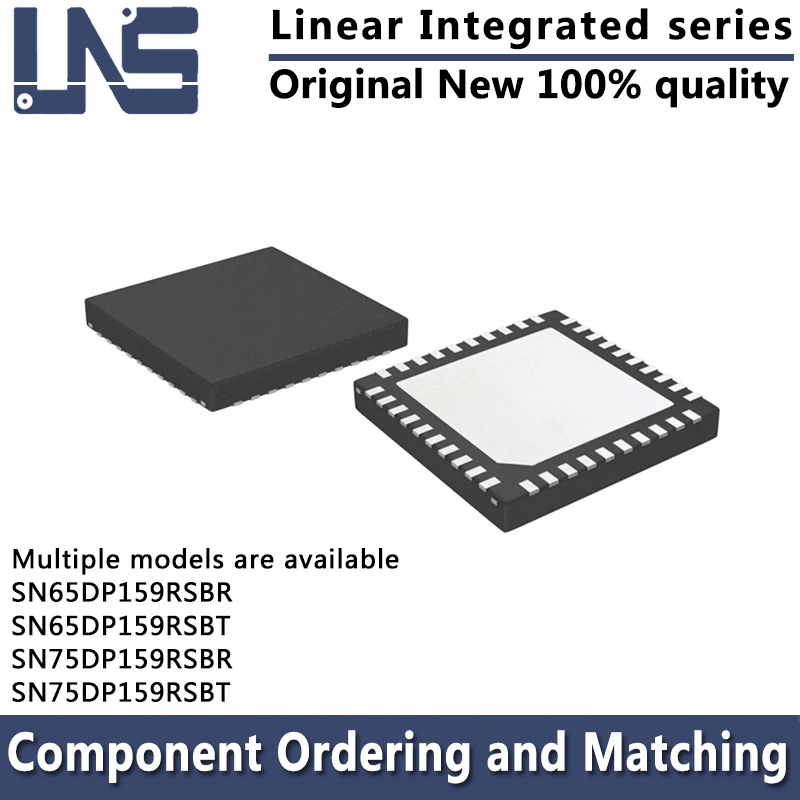 

1pcs SN65DP159RSBR SN65DP159RSBT SN75DP159RSBR SN75DP159RSBT WQFN-40 5x5 Linear Integrated Circuits