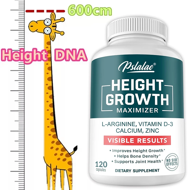 Height Gaining Supplement - Calcium Absorption, Promotes Bone Growth, Helps Natural Height Growth, Improve Immunity, Non-GMO