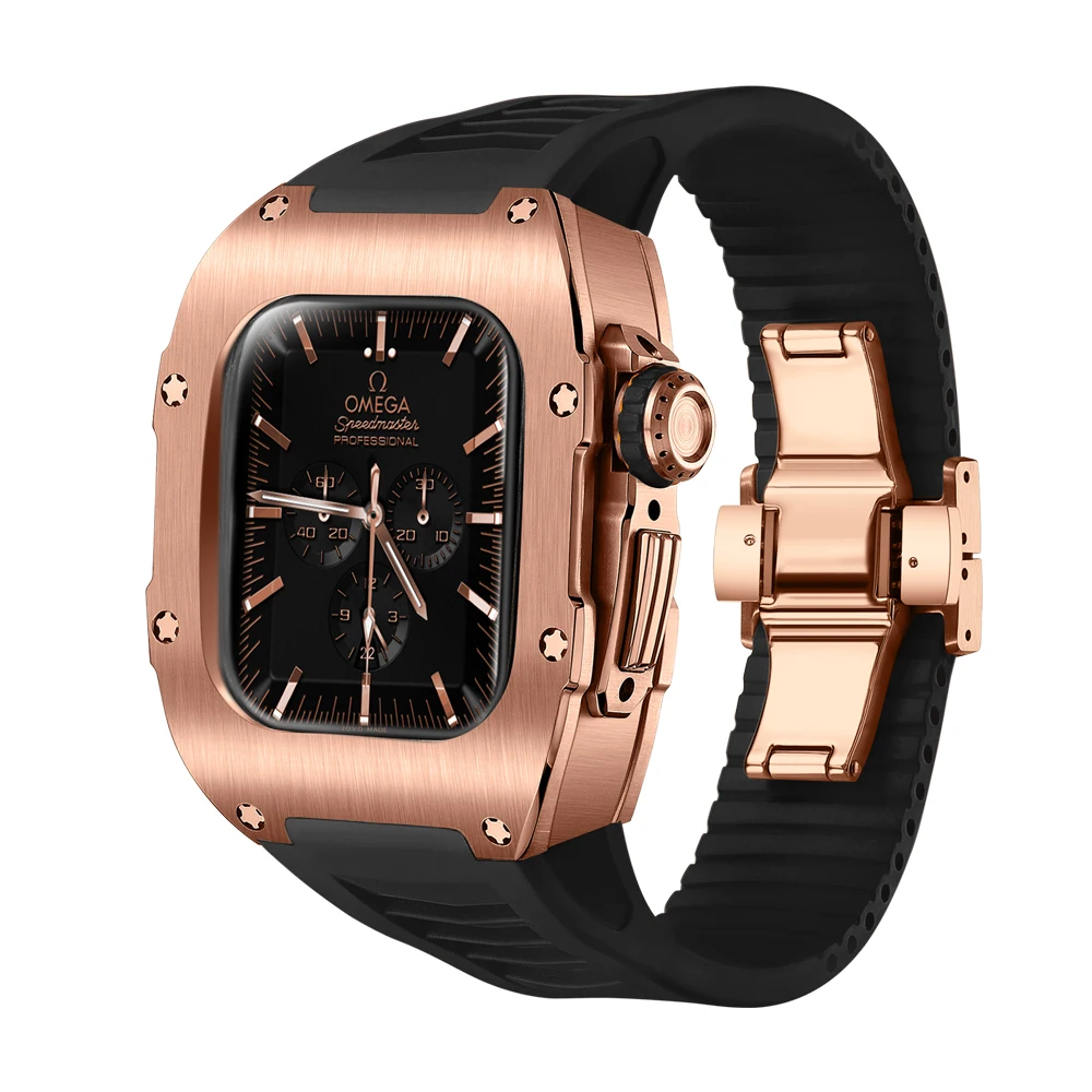 Mod Kit for Apple Watch s9 8 7 41mm Luxury Titanium Inlaid  Fashion Accessories Apply to  s6/5/4 SE 40mm Case and colosband