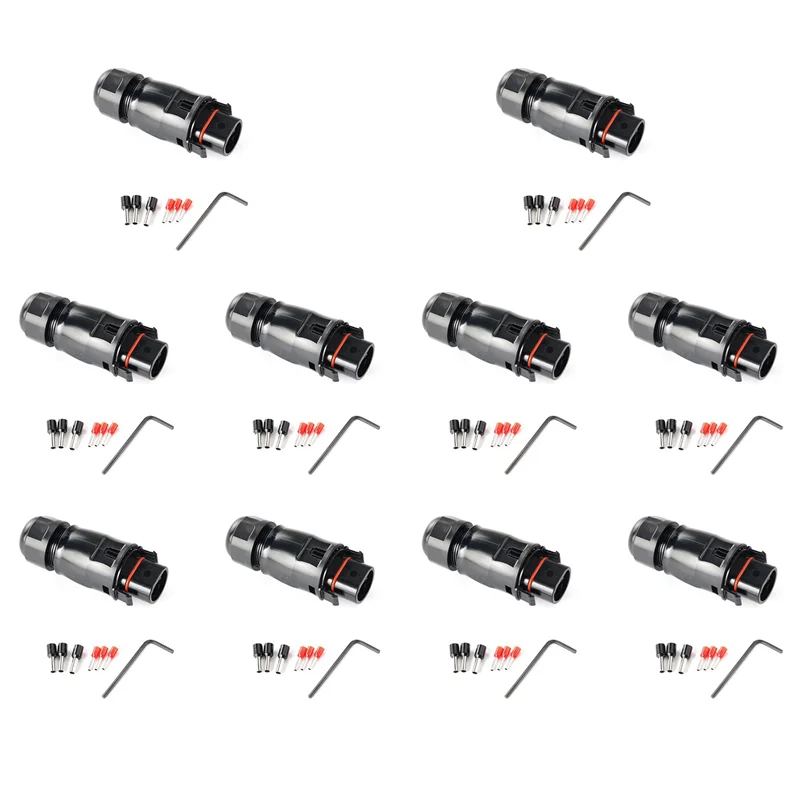 

A97I-10X Solar PV Connector Plug Waterproof IP68 4000V 40A For Solar PV System Panel Parallel Protection Kit LY01-Male