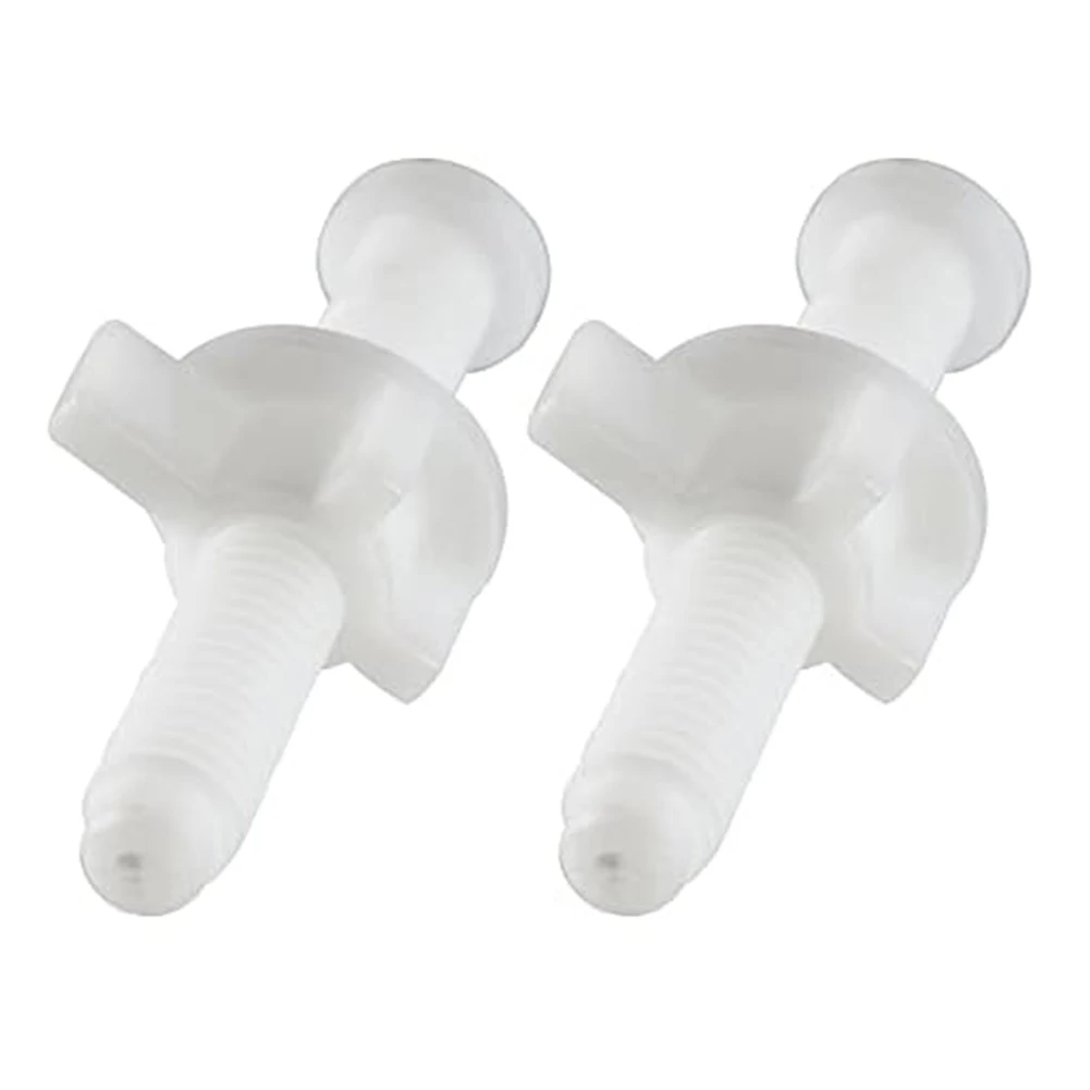 Toilet For Seat Bolt Screw Kit 2 Pack Plastic Fasteners for Attaching Toilet For Seat to Porcelain or Ceramic Toilet Base