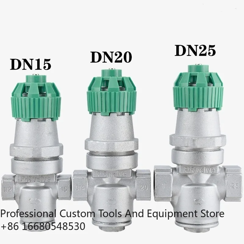 3aY14H-16P Stainless Steel 304 Steam Bellows Pressure Reducing Valve Thread BSP DN15 DN20 DN25 High Temperature Resistant