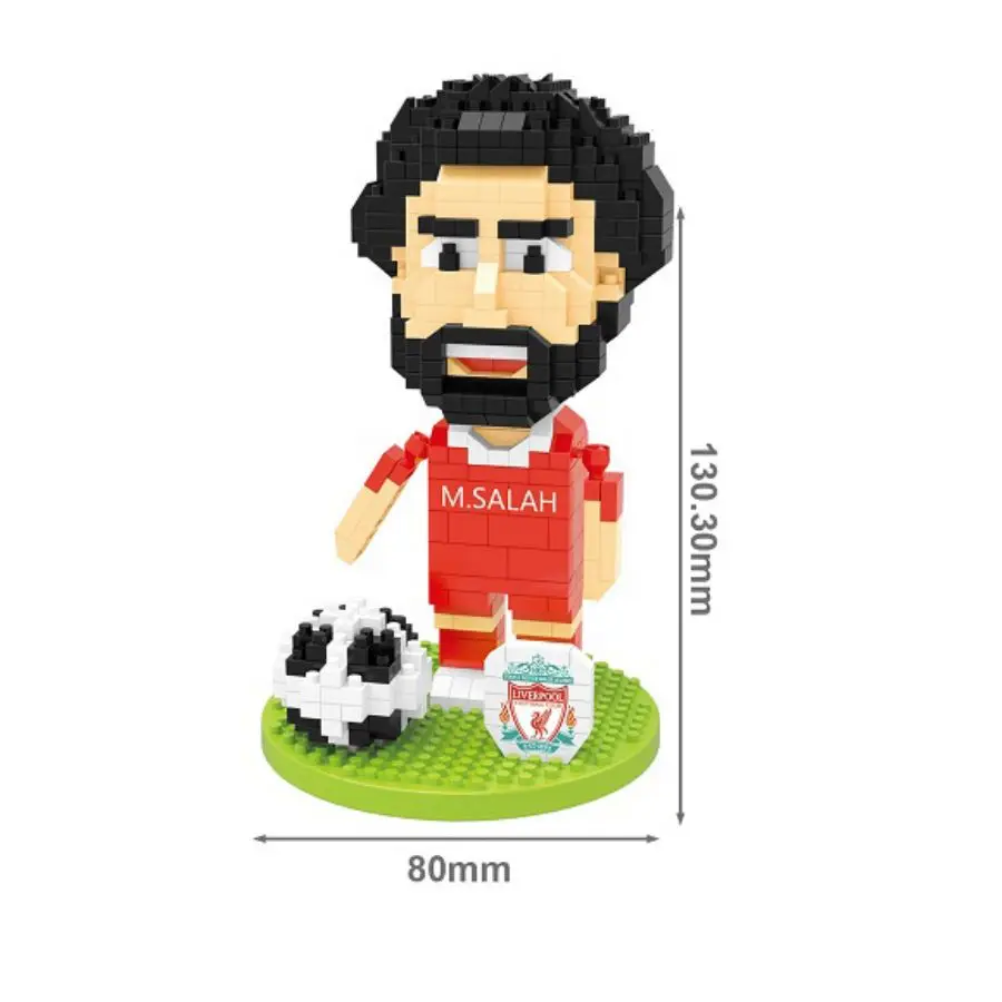 Football star Messi Character Series Model Small Particle Building Blocks Children\'s Puzzle Assembling Building Block Toy Gift