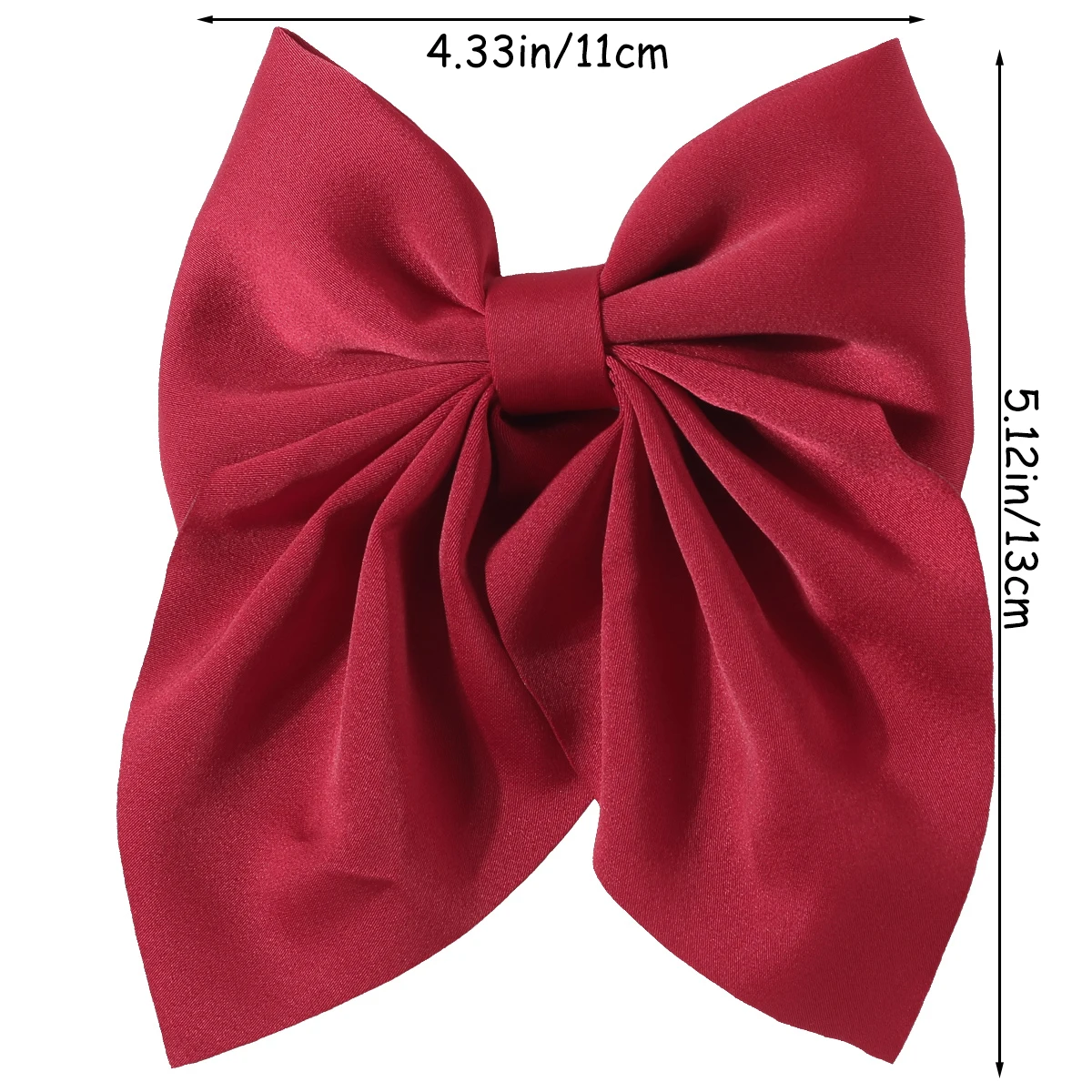 Sweet Bow Hairpins for Women Solid Color Bowknot Hair Clips Satin Butterfly Barrettes Duckbill Clip Girls Hair Accessories image 6