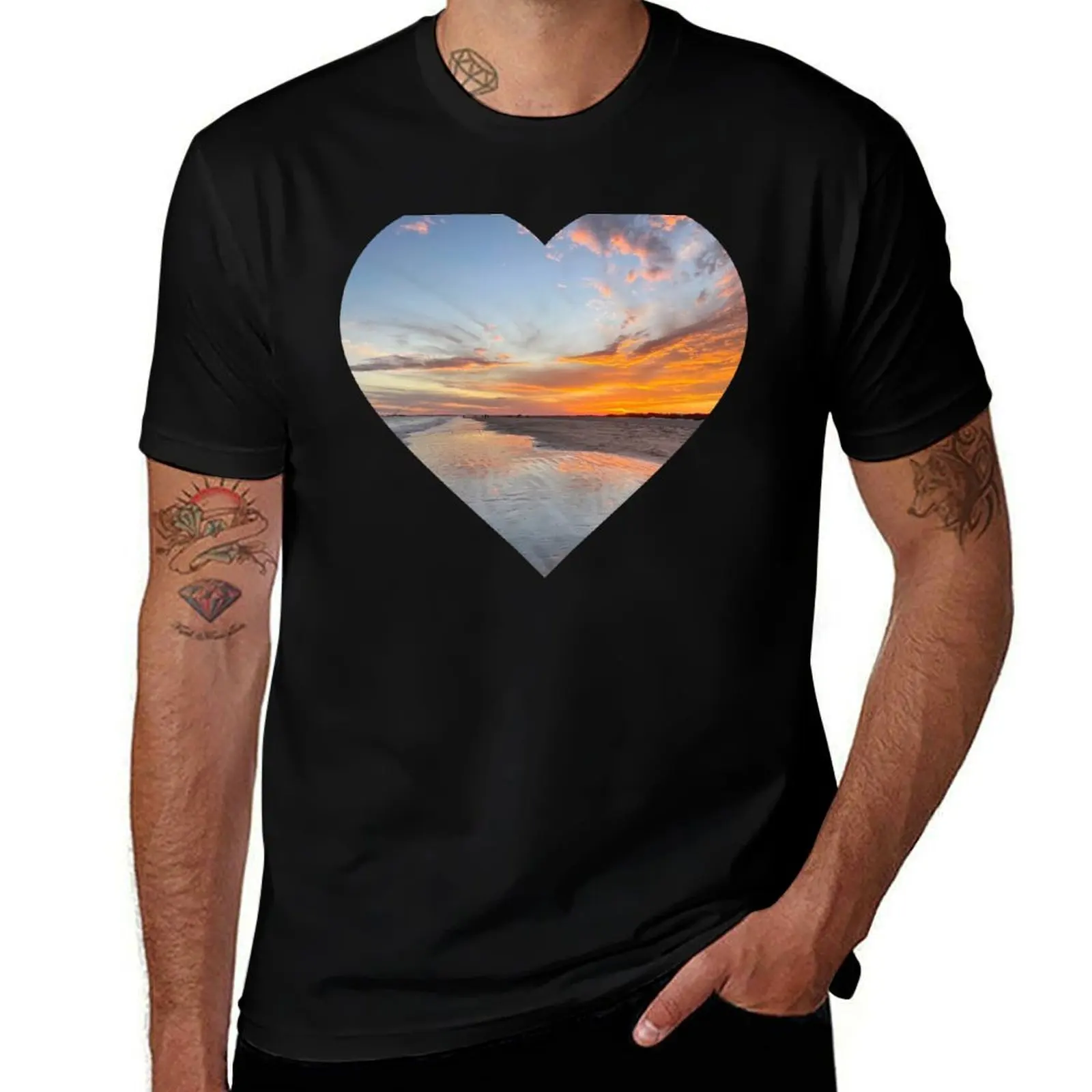 

Love vibrant sunsets T-Shirt graphic t shirts for man t shirts for man pack cotton anime t shirts oversize T-Shirt