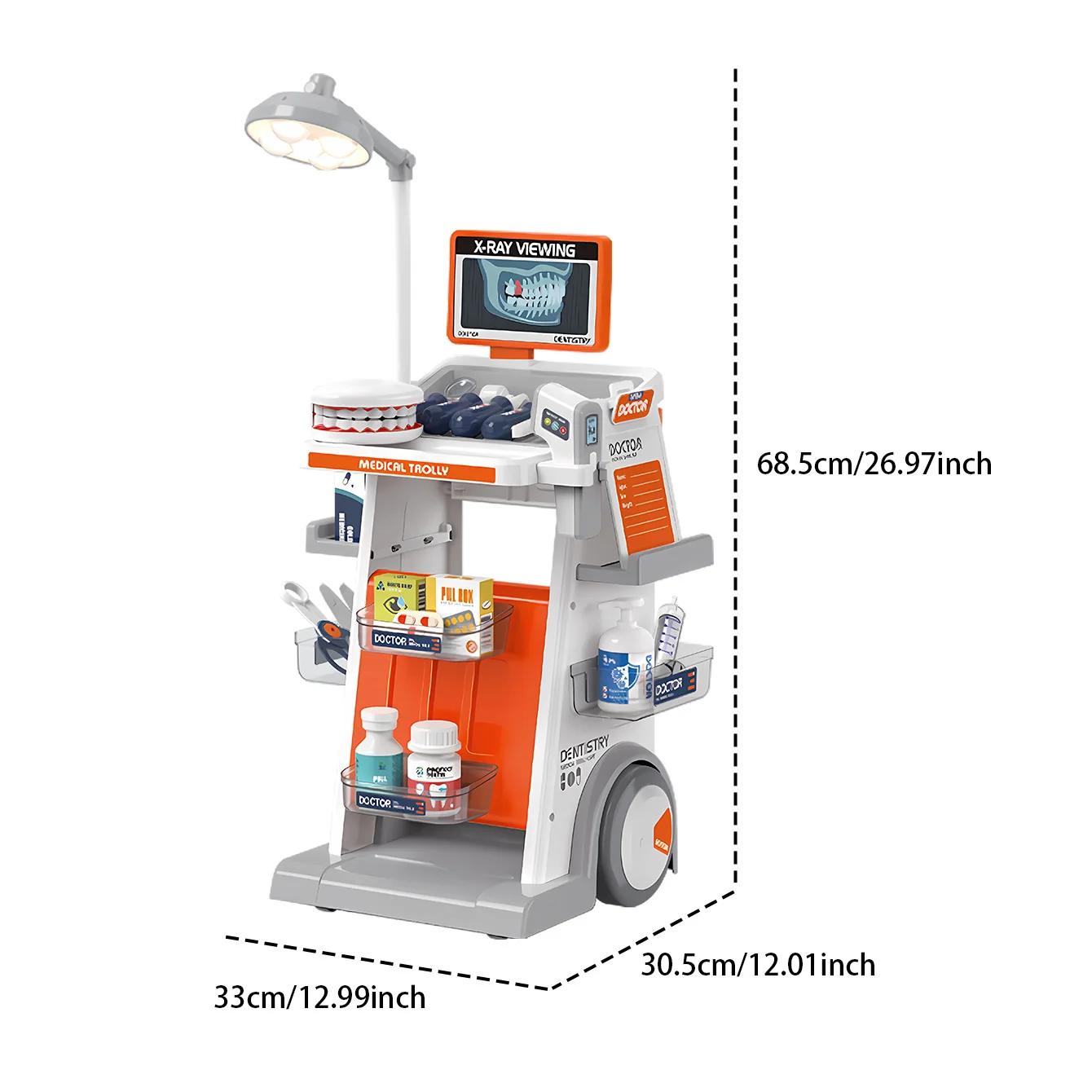 Set di giocattoli da dottore per auto medica dentale di simulazione per bambini