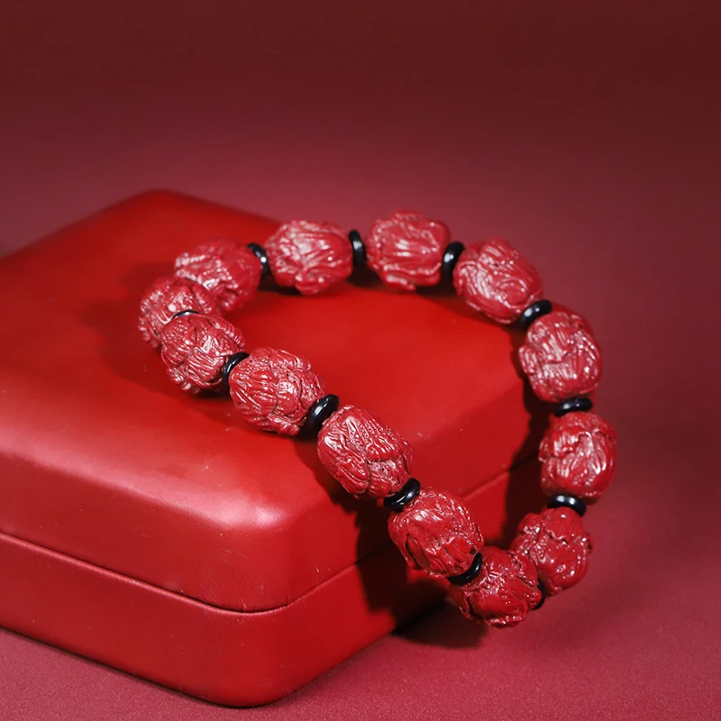 Natural Wealth , Cabbage Bead Bracelet, Simple Single-Loop Beaded Women's Jewelry