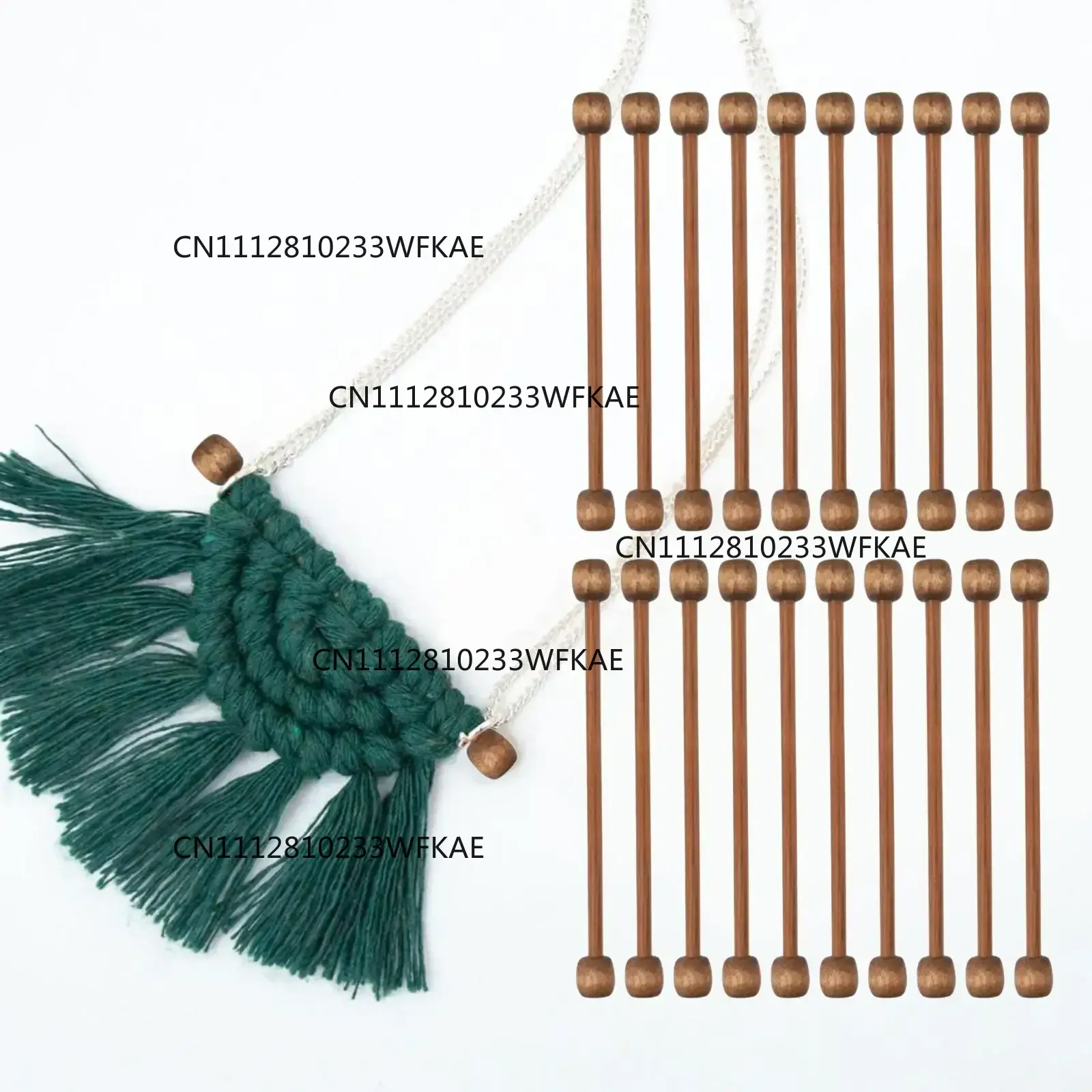 20pcs/Set Macrame Wall Hanging Tool Mini Banner Set Wall Hanger for Weaving Artwork Drawings Paintings Photos Maps Portraits