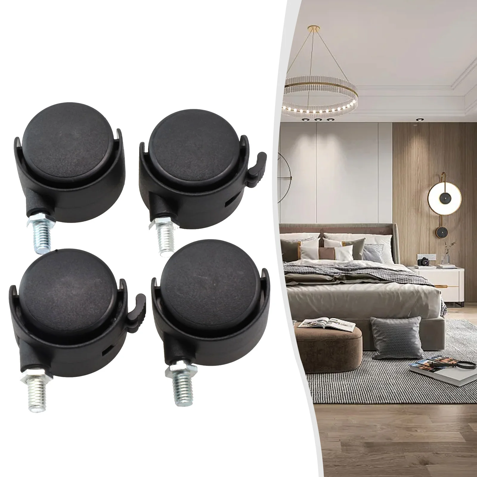 Feet Caster Furniture Wheel Restaurant Cart Support Accessories Chair For Coffee Table Hardware Plastic Useful