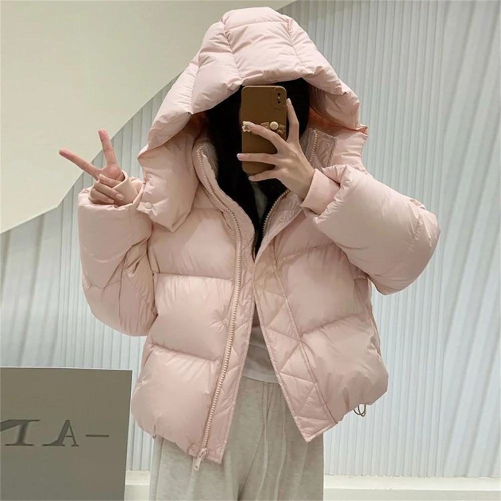 

2025 New Parkas Women Winter Down Cotton Jacket Coat Ladies Hooded Outwear Parka Thick Cotton Padded Female Warm Overcoat Tops