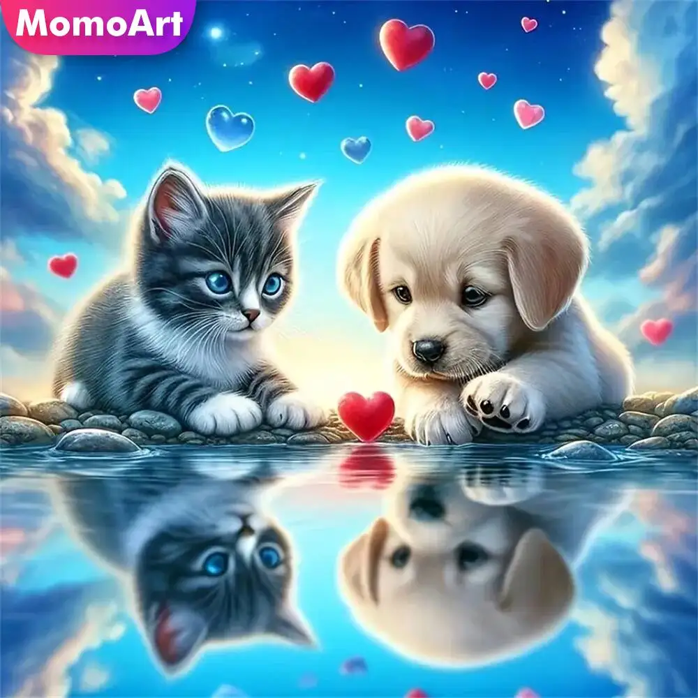 Momoart Bär Diamant Mosaik Tier voller Runde Diamant Malerei Mond Stickerei neue Ankunft handgemachte Hobby