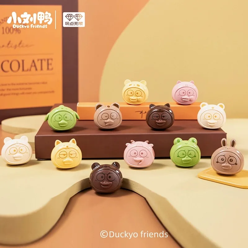 Duckyo Friends Animal Series Candy granuli Blind Box Mini Anime Figure Guess Bag ornamento figurine Home Decor Dolls