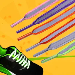 2024 NEW 3M Reflective Shoelaces Sneaker Shoestrings Running Shoelace Unisex Fashion Shoe Laces Luminous Glowing Shoelaces1Pair