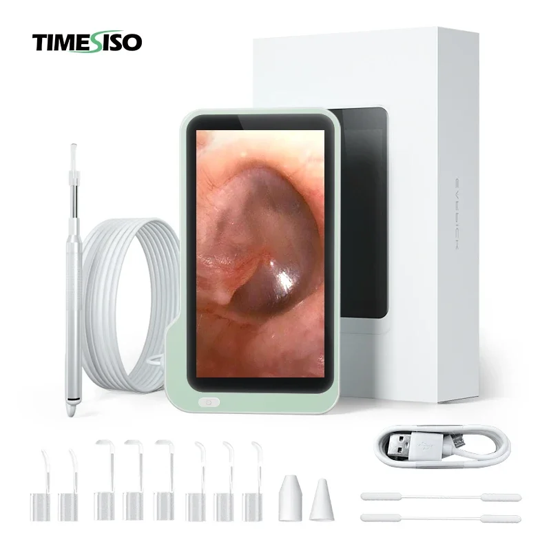 Timesiso P50 3.9mm Digital 1080p Video 5 inch 5MP Visual Earwax Cleaning Tool Medical Video