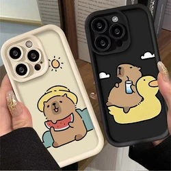 Lovely Capybara Watermelon Duck Case for Xiaomi Redmi Note 13 12 11 Pro Plus 4G 5G 12S 11S 10S 10 9 9S Redmi 14C 13C 12C A3 12