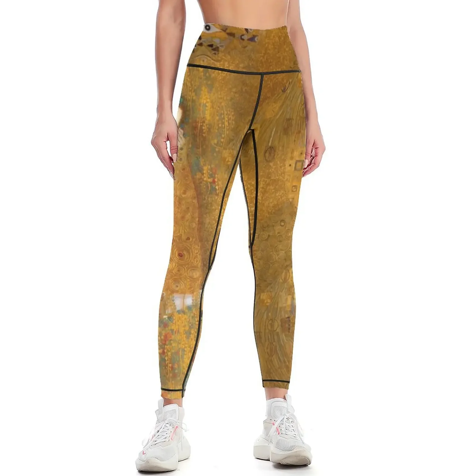

Klimt -Woman in Gold - The Kiss Leggings gym wear legings for fitness Women's trousers Legging sexy woman Womens Leggings