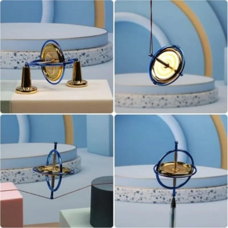 新しい精密ジャイロスコープ金属反重力こまクリエイティブフィンガージャイロスコープ金属機械ジャイロスコープ減圧おもちゃ