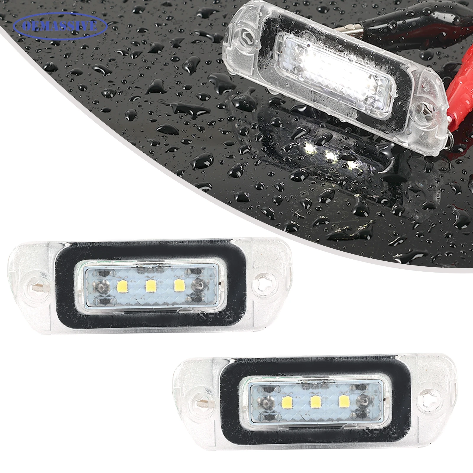 

No Error Warning 2PCS LED License Plate Light For Mercedes Benz ML GL Class W164 X164 Canbus Error Free Replacement Lamp