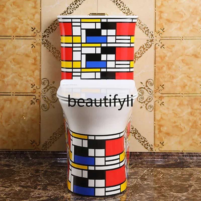 Z189 B185 مضخة مياه منزلية على الطراز الأوروبي مرحاض ذهبي اللون ، مرحاض مزيل العرق موفر للمياه بشكل فائق لون سيرا شخصي #3