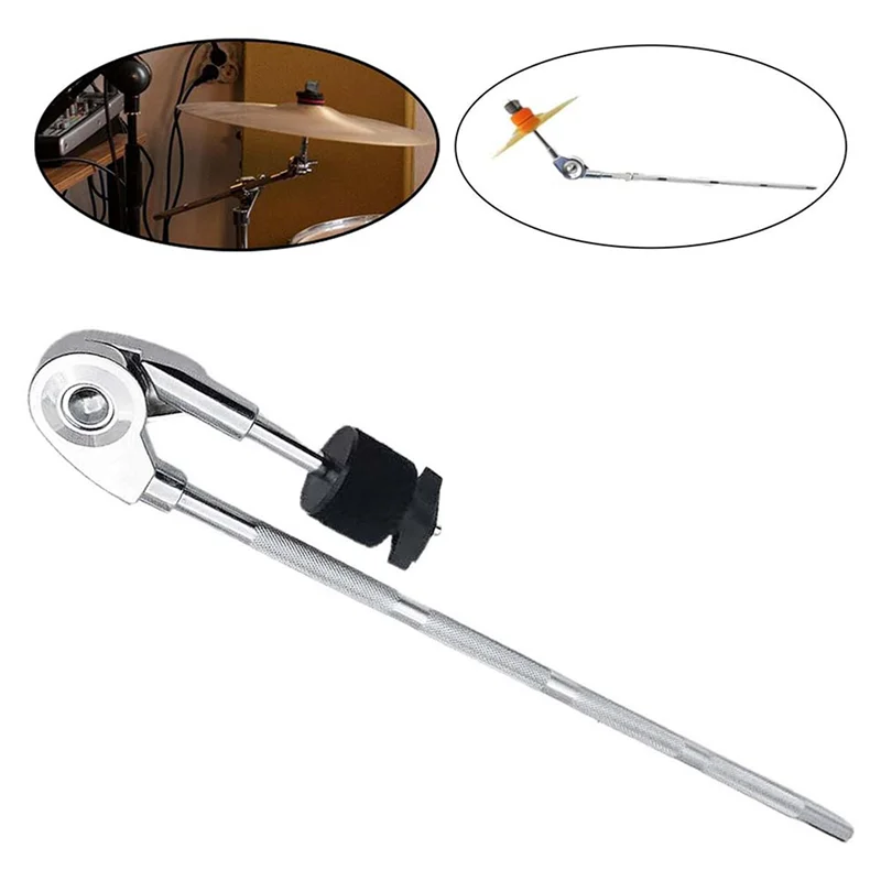 

ABVL-2X Drum Extension Clamp Cymbal,Removable,Drum Accessories, Cymbal Clamp Holder For Drum Percussion Instrument Drum Rod