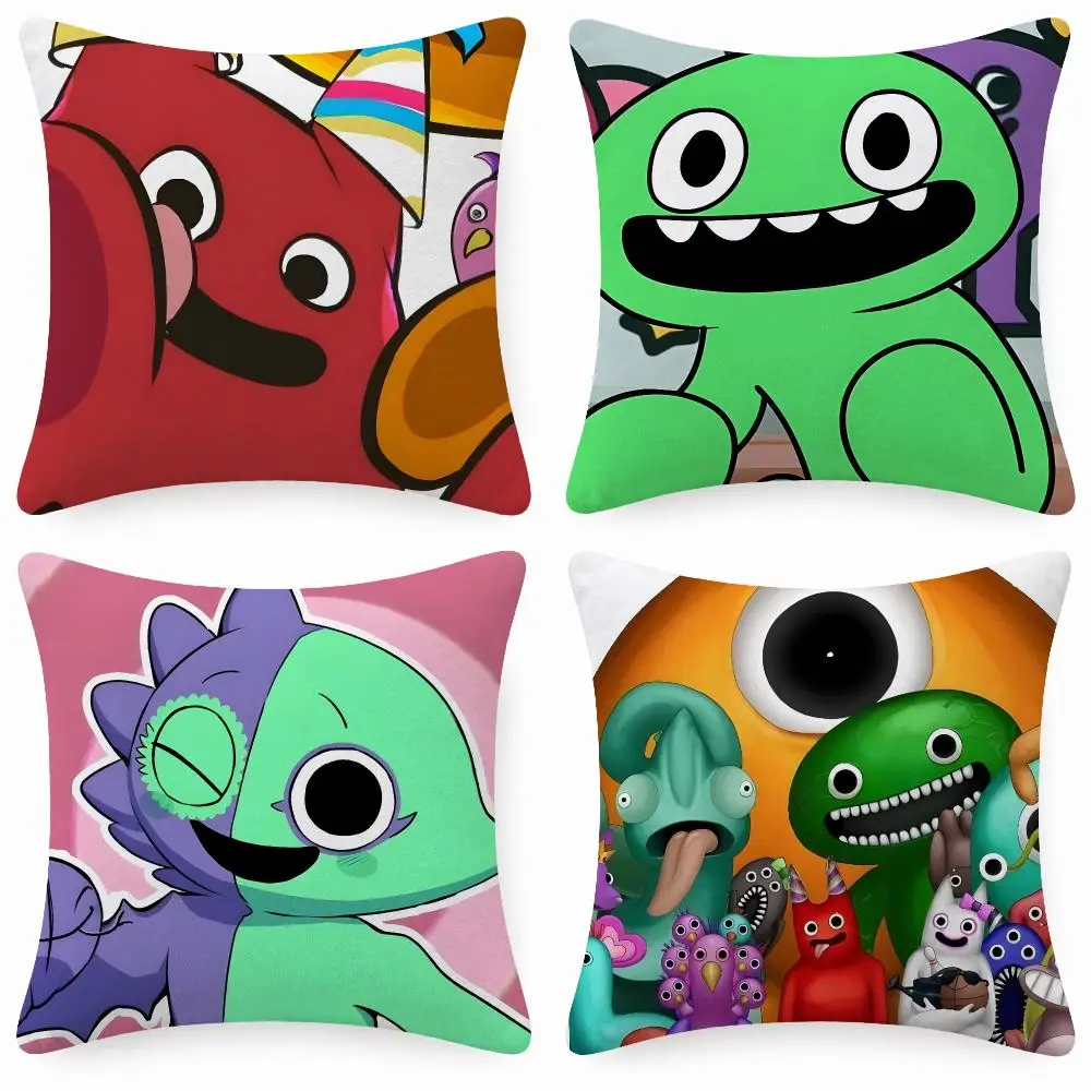 Game Adventure G-Garten of Banban Cushion Cover Short Plush  throw pillow Anti-Mite Sofa Bedroom Den Car Dorm Decor Gifts