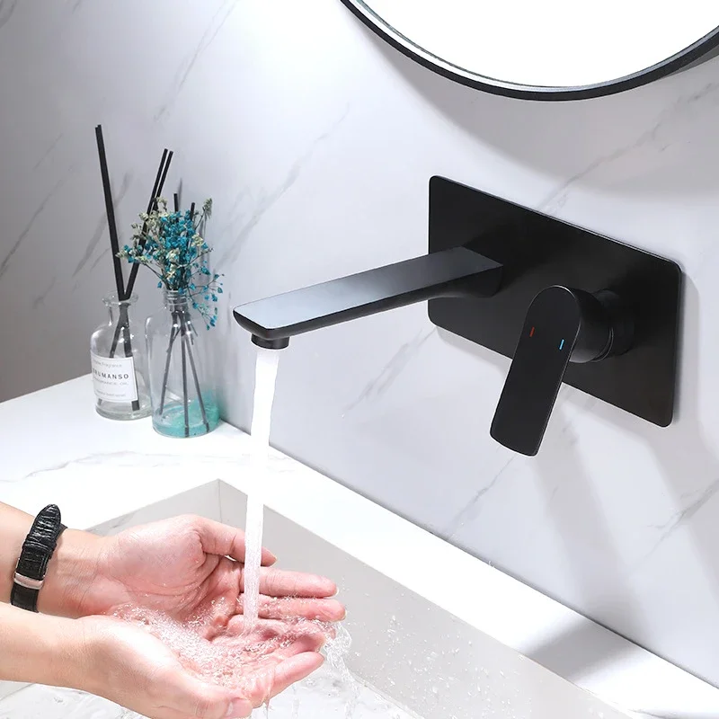 Bathroom Accessories, Bathroom Full Copper Hot Melt Embedded Box, Embedded Hot and Cold Water Faucet