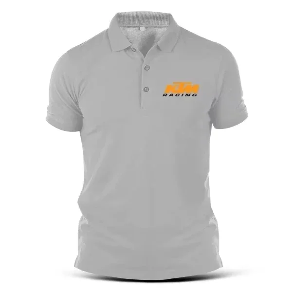 Camiseta Polo KTM Racing, Ropa Deportiva, Bordado Racing, Unisex, Cuello Casual