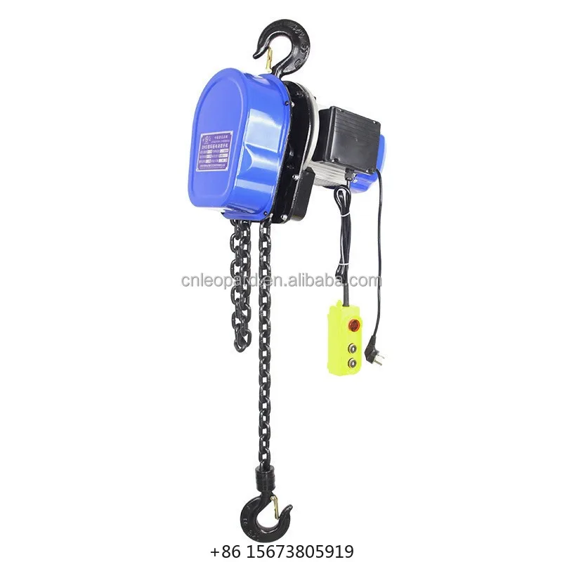 

Best Seller Electric Chain Hoist 3 Ton-HHBB Blue Industrial Wireless Remote Control Double Speed Chain Hoist for Retail & Hotels
