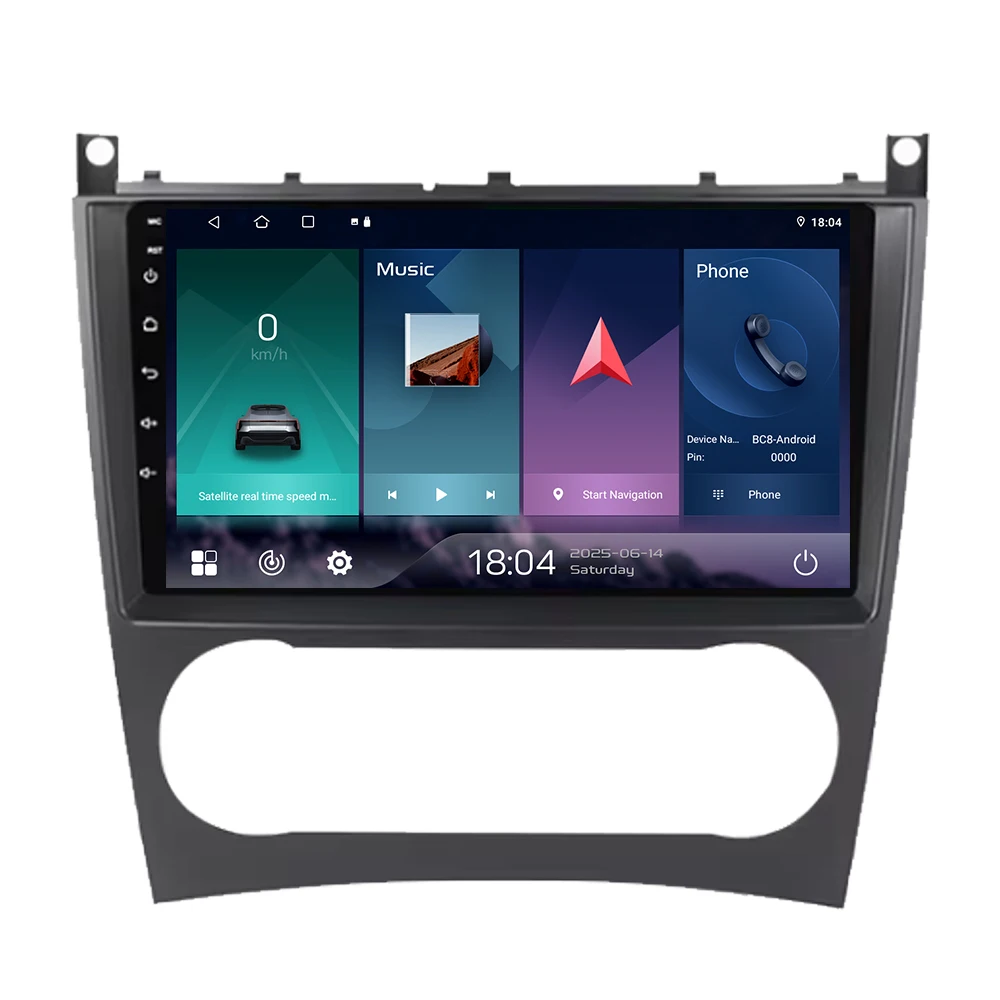 Car Radio Multimedia Player for Mercedes Benz C Class W203 C200C230 C240 C320 C350 CLK W209 A209 2004 -2011 Wireless CarPlay