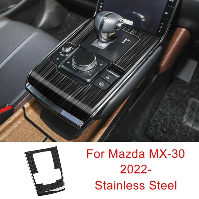 Car Center Console Gear Shift Panel Cover Trim Sticker for Mazda MX-30 MX30 Accessories 2022 2023