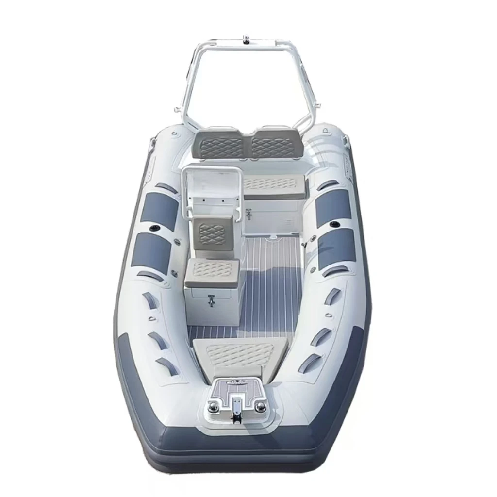 Ocean 390 Rigid Inflatable Boat, with Sea Wave Texture and Aluminum, for Use in Marine Waters