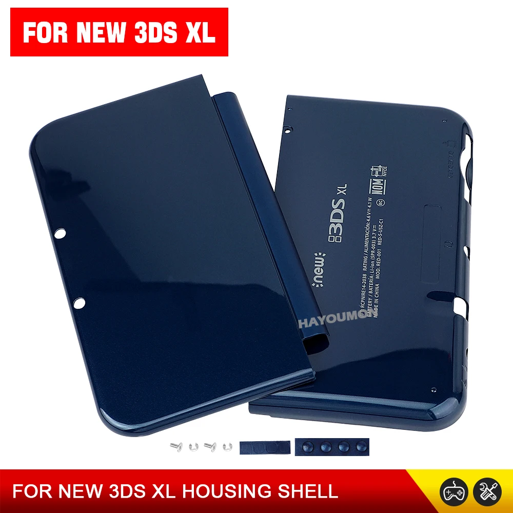 Blaue Farbe für NEW 3DS XL Ober- und Untergehäuse A&E Ersatz-Frontplatte für NEW 3DS XL Gaming-Konsole Zubehör – Detail 4