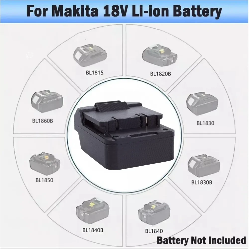Imagem -04 - Makita Brushless Cordless Drill Tools 18v Li-ion Battery Converter Adaptador Único 20v Electricidade