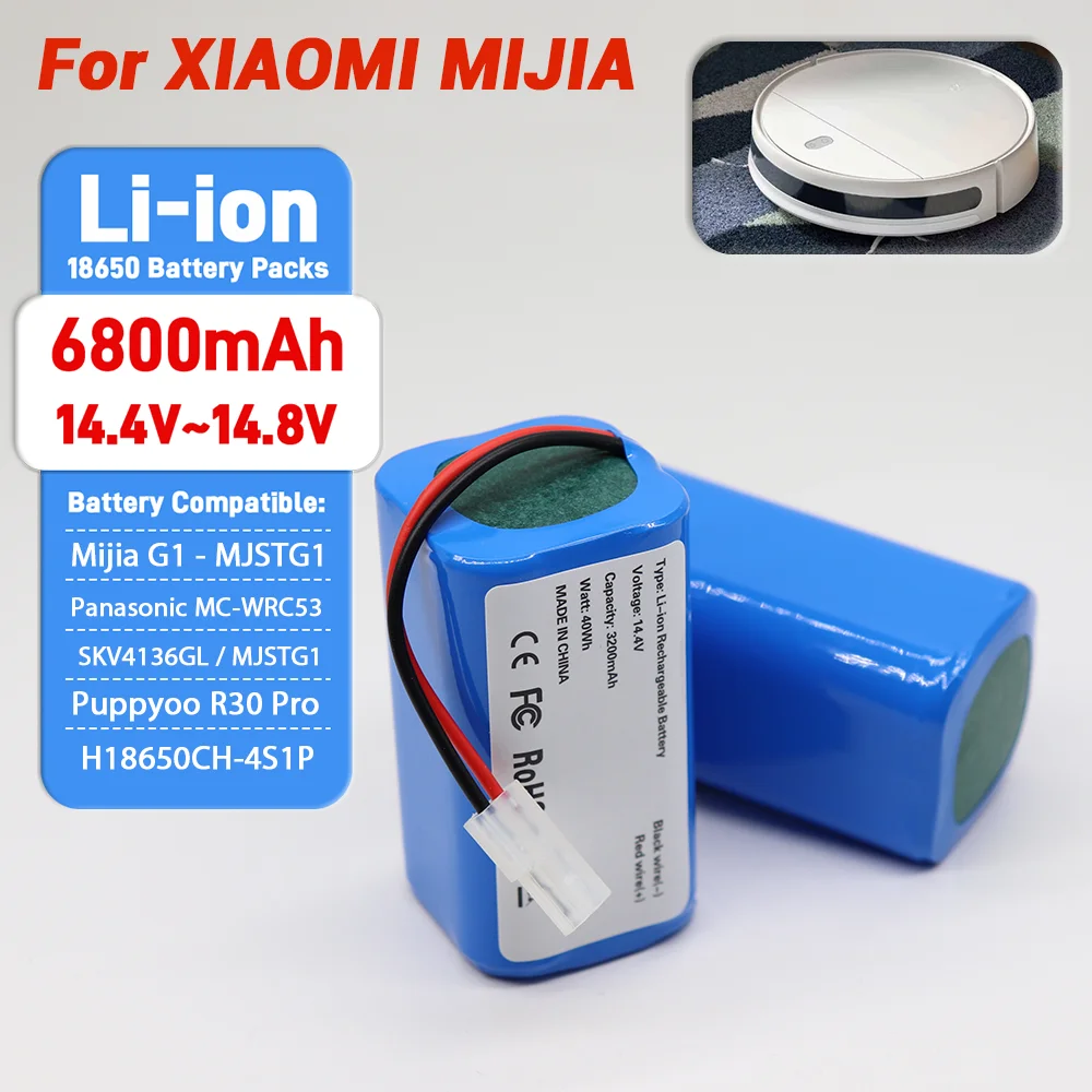 

Original/Genuine For Xiaomi Replacement Battery H18650CH-4S1P For XIOMI MIJIA Mi Robot Vacuum-Mop Essential G1 SKV4136GL MJSTG1