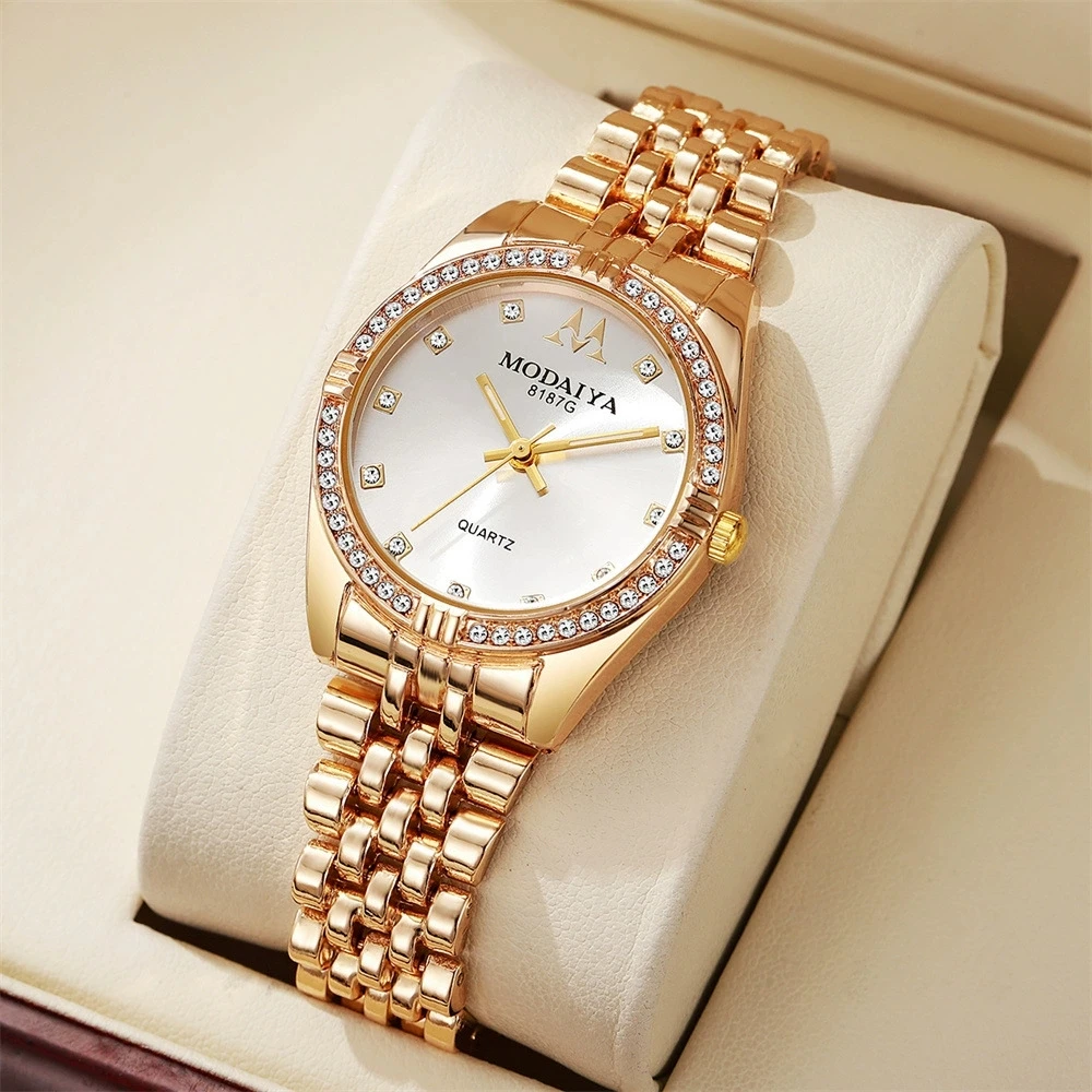 New Fashion Luxury Woman Bracelet Watch Women High Quality Wristwatches Gifts Ladies Stainless Steel Quartz Watches Reloj Mujer