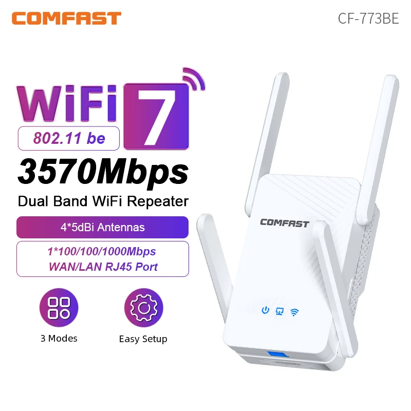 

Comfast 3570 Мбит/с Wi-Fi повторитель беспроводной удлинитель Wi-Fi усилитель 2,4G и 5,8G сетевой усилитель сигнала дальнего действия Wi-Fi маршрутизатор для дома