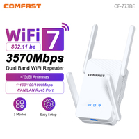 Comfast 3570Mbps WiFi Repeater Wireless Extender WiFi Booster 2.4G&5.8G Network Amplifier Long Range Signal WiFi Router For Home