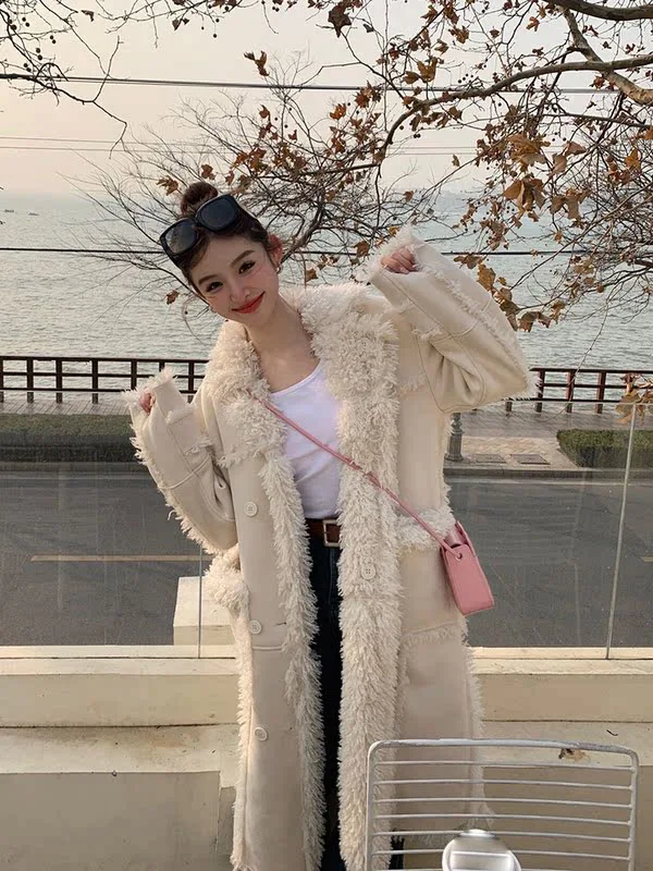 Women's Clothing Warm Double-Sided Imitation Fur Coat Winter New  NO.4