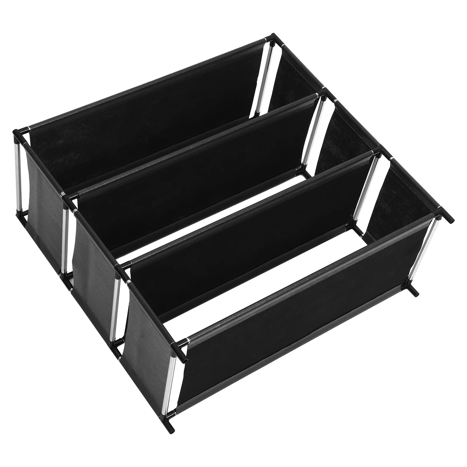 

4-Tier Shoe Rack Space Saving Steel and Cloth Multi-Layer Storage Organizer for Entryway Dorm Room Small Spaces Home