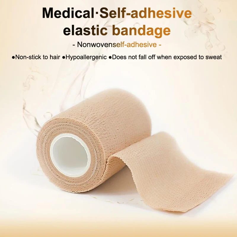 

Disposable Self Adhesive Elastic Bandage For Handle Tube Tightening Tattoo Accessories Gauze Tape First Aid Tool