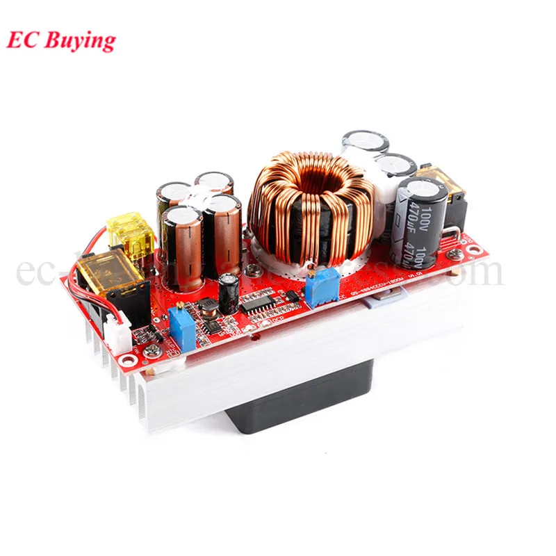 1800W 40A DC DC Voltage Converter CV Boost Step Up Adjustable Module Power Supply DC-DC 10V -60V to 12V-90V Regulator Board