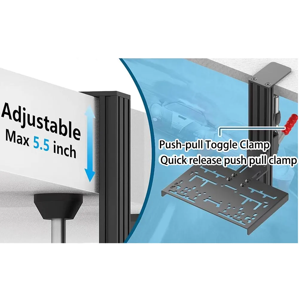 Universal Desk Mounted Desktop Fixture Simulation Racing Game Bracket For Logitech G Driving Force Shifter Thrustmaster TH8A&TSS