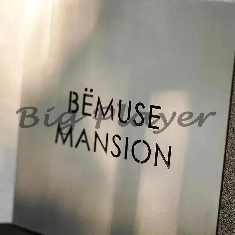 الألومنيوم أرقام المنزل الحديثة تسجيل عنوان الباب الشارع أرقام جوفاء اللوحات في الهواء الطلق اسم لوحة ديكور المنزل