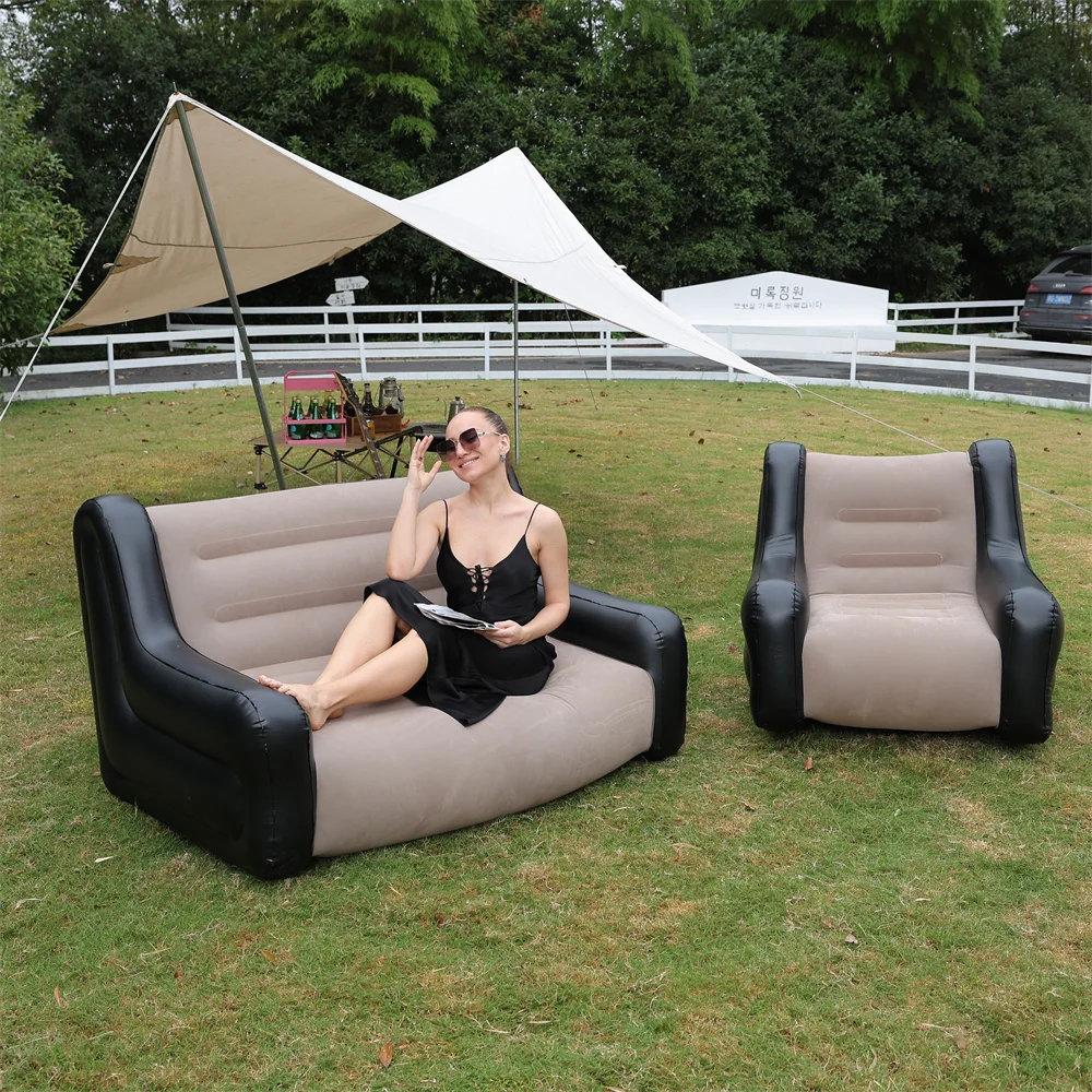 

Складной ленивый диван, надувное кресло для отдыха, утолщенные прочные складки, компактный игровой шезлонг, воздушная скамейка для отдыха, кровать для сна